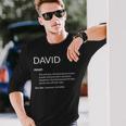 David Is The Best Name Definition Dave David Long Sleeve T-Shirt Gifts for Him
