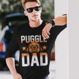 Dog Lover Fathers Day Puggle Dad Pet Owner Animal Puggle Long Sleeve T-Shirt T-Shirt Gifts for Him