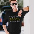 I Enjoy Naps Tacos And My Dog Men Women Long Sleeve T-Shirt T-shirt Graphic Print Gifts for Him