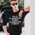 Flanagan Surname Tree Birthday Reunion Long Sleeve T-Shirt Gifts for Him