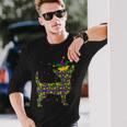 Funny Dog Mardi Gras Cute Leopard Chihuahua Puppy Lover Men Women Long Sleeve T-shirt Graphic Print Unisex Gifts for Him