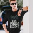 Gaming For Teenage Boys Son Brother Gaming Legend Long Sleeve T-Shirt Gifts for Him
