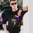 Genderfluid Pride Orca Genderfluid Long Sleeve T-Shirt Gifts for Him