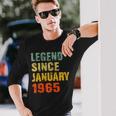 Geschenke Zum 57 Geburtstag Legende Seit Januar 1965 Langarmshirts Geschenke für Ihn