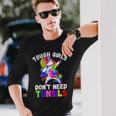 Girls Unicorn Tonsil Removal Tonsil Surgery Recovery Long Sleeve T-Shirt Gifts for Him