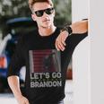 Lets Go Brandon Falling Biden Ugly Christmas Sweater Long Sleeve T-Shirt Gifts for Him