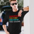 Grandpaw The Man The Myth The Legend Long Sleeve T-Shirt Gifts for Him