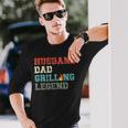 Grillen Bbq Vater Husband Grill Dad Legend Langarmshirts Geschenke für Ihn