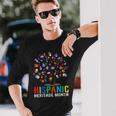 Hand Flag Tree Root Latino National Hispanic Heritage Month Long Sleeve T-Shirt T-Shirt Gifts for Him