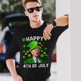 Happy 4Th Of July Confused Joe Biden St Patricks Day Long Sleeve T-Shirt T-Shirt Gifts for Him