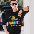 Happy Last Day Of School Teacher Student Hello Summer Long Sleeve T-Shirt Gifts for Him