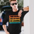 Herren Schwiegersohn Der Mann Der Mythos Die Legende Geschenk Langarmshirts Geschenke für Ihn