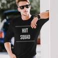 Hiit Squad Novelty Gym Workout Long Sleeve T-Shirt Gifts for Him