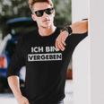 Ich Bin Vergeben Liebe Lustiger Spruch Partnerschaft Langarmshirts Geschenke für Ihn