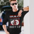 Iraq Veteran Soldier Military Desert Shield Long Sleeve T-Shirt Gifts for Him