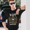 Its A Watt Thing You Wouldnt Understand Personalized Last Name Watt Crest Coat Of Arm Long Sleeve T-Shirt Gifts for Him