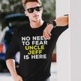 Jeff Uncle Graphic Name Long Sleeve T-Shirt Gifts for Him