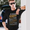 Jones Name Certified Jones Long Sleeve T-Shirt Gifts for Him