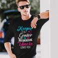 Keeper Of The Gender Uncle Loves You Baby Announcement Long Sleeve T-Shirt T-Shirt Gifts for Him