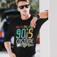 This Is My Lazy 90S Costume Retro 1990S Theme Party Nineties Long Sleeve T-Shirt Gifts for Him