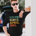 Legend Since April 1983 40Th Birthday 40 Years Old Long Sleeve T-Shirt T-Shirt Gifts for Him