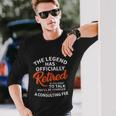 The Legend Has Retired Men Officer Officially Retirement Long Sleeve T-Shirt Gifts for Him