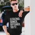 Legend Since September 1977 45 Years Old 45Th Birthday Long Sleeve T-Shirt Gifts for Him