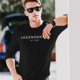 Legendaddy Est. 2022 Herren Langarmshirts in Schwarz, Vatertag Design Geschenke für Ihn