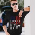 Lgbtq Liberty Guns Bible Trump Bbq Usa Flag Vintage Long Sleeve T-Shirt T-Shirt Gifts for Him