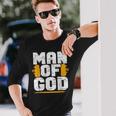 Man Of God Christian Believer Dad Daddy Father’S Day Cute Long Sleeve T-Shirt T-Shirt Gifts for Him