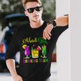 Mardi Gras Drinking Team Carnival Fat Tuesday Lime Cocktail Long Sleeve T-Shirt Gifts for Him