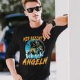 Mir Reichts Ich Geh Angeln Angel Angler Fischen Geschenk Langarmshirts Geschenke für Ihn