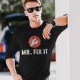 Mr Fix It Plumber Long Sleeve T-Shirt T-Shirt Gifts for Him