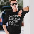 Okayest Cribbage Player Ever Prepare To Be Skunked Vintage Long Sleeve T-Shirt Gifts for Him