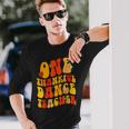 One Thankful Dance Teacher Thanksgiving Groovy Men Women Long Sleeve T-Shirt T-shirt Graphic Print Gifts for Him