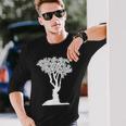 Optical Illusion Tree Man Woman Faces Long Sleeve T-Shirt T-Shirt Gifts for Him