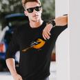 Oriole Bird Birdlover Birdwatcher Ornithologist Biologist Long Sleeve T-Shirt Gifts for Him