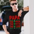Papa The Man The Myth The Legend Fathers Day Long Sleeve T-Shirt Gifts for Him