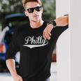 Philadelphia Philly Baseball Lover Baseball Fans Long Sleeve T-Shirt Gifts for Him