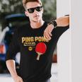 Ping Pong Ninja Tischtenniskelle Langarmshirts Geschenke für Ihn