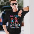 Pink Or Blue Cousin Loves You Black Baby Gender Reveal Party Long Sleeve T-Shirt T-Shirt Gifts for Him