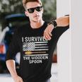 Proud Adult Spoon Survivor I Survived The Wooden Spoon Long Sleeve T-Shirt T-Shirt Gifts for Him