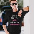 Rallye Superkraft Langarmshirts, Witziges Outfit für Heldinnen Geschenke für Ihn