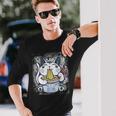 Ramen Cat Kawaii Anime Japanese Cat Lovers Kawaii Neko V4 Men Women Long Sleeve T-Shirt T-shirt Graphic Print Gifts for Him