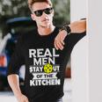 Real Men Stay Out Of The Kitchen Pickleball Paddleball Tshirt Long Sleeve T-Shirt Gifts for Him