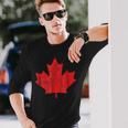 Red Maple LeafShirt Canada Day Edition Long Sleeve T-Shirt Gifts for Him