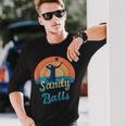 Sandy Balls For A Beach Volleyball Player Long Sleeve T-Shirt T-Shirt Gifts for Him
