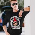 Snitches Get Stitches The Elf Xmas Christmas Long Sleeve T-Shirt Gifts for Him