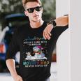 Snowman Autism Doesn’T Come With A Manual It Comes With A Mother Who Never Gives Up Long Sleeve T-Shirt T-Shirt Gifts for Him