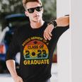 Sonnenblume Senior Proud Neffe Klasse 2023 Graduate Vintage Langarmshirts Geschenke für Ihn